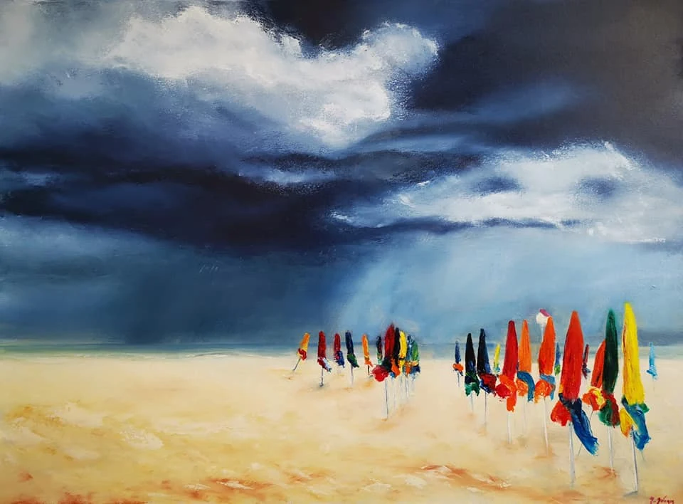 Peinture — Allée maison