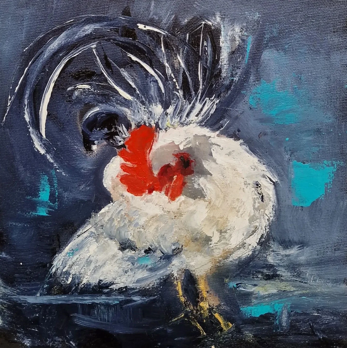 Peinture — Coq