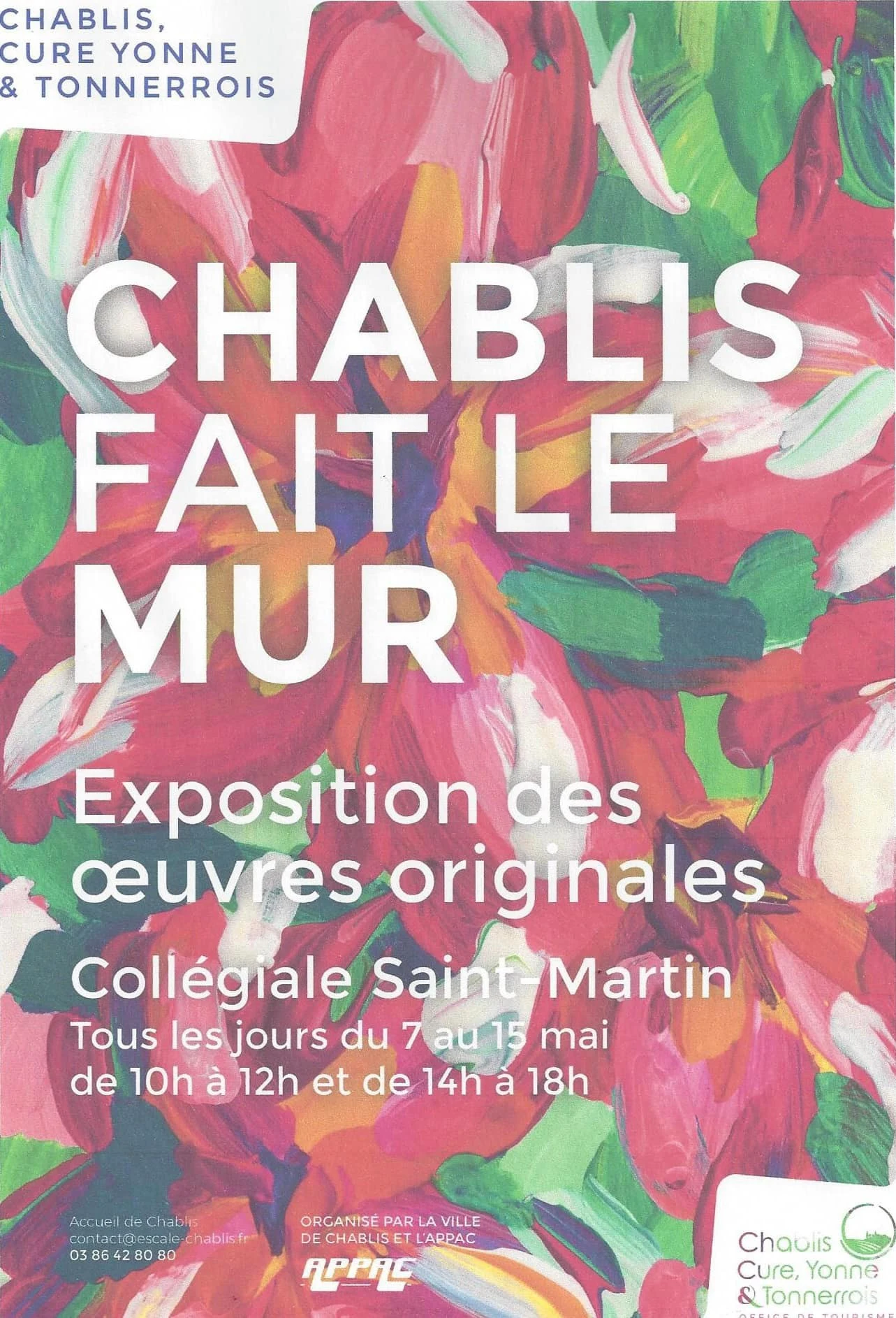Exposition d'une toile à reproduire sur bâche à Chablis