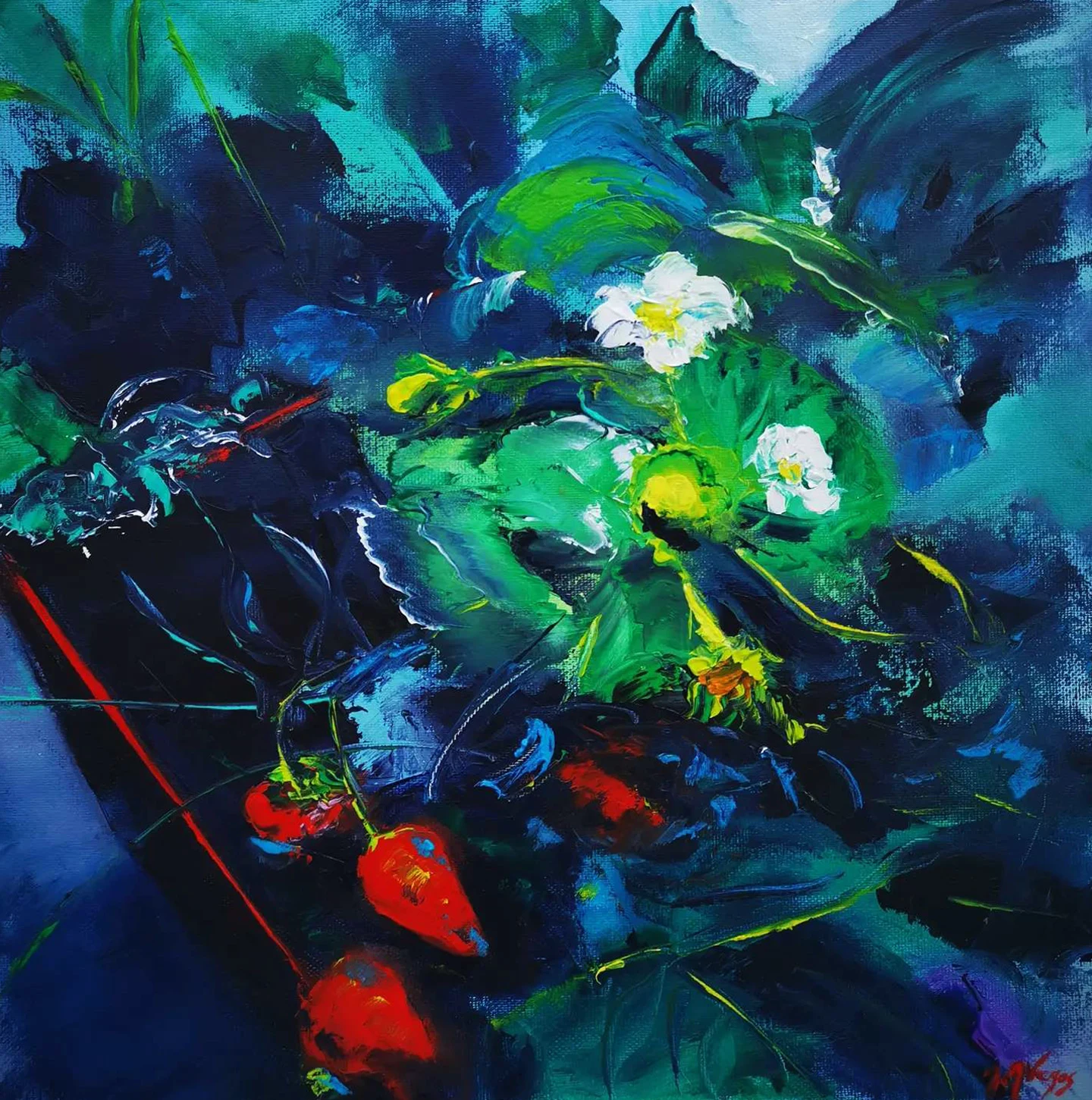 Peinture — Ma fraise