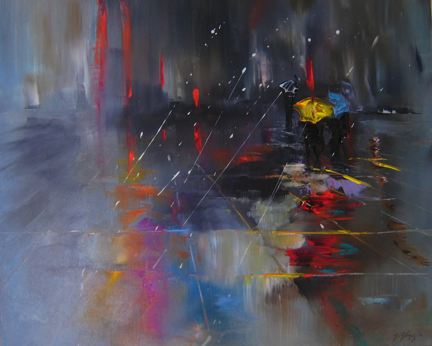 Peinture — Par temps de pluie