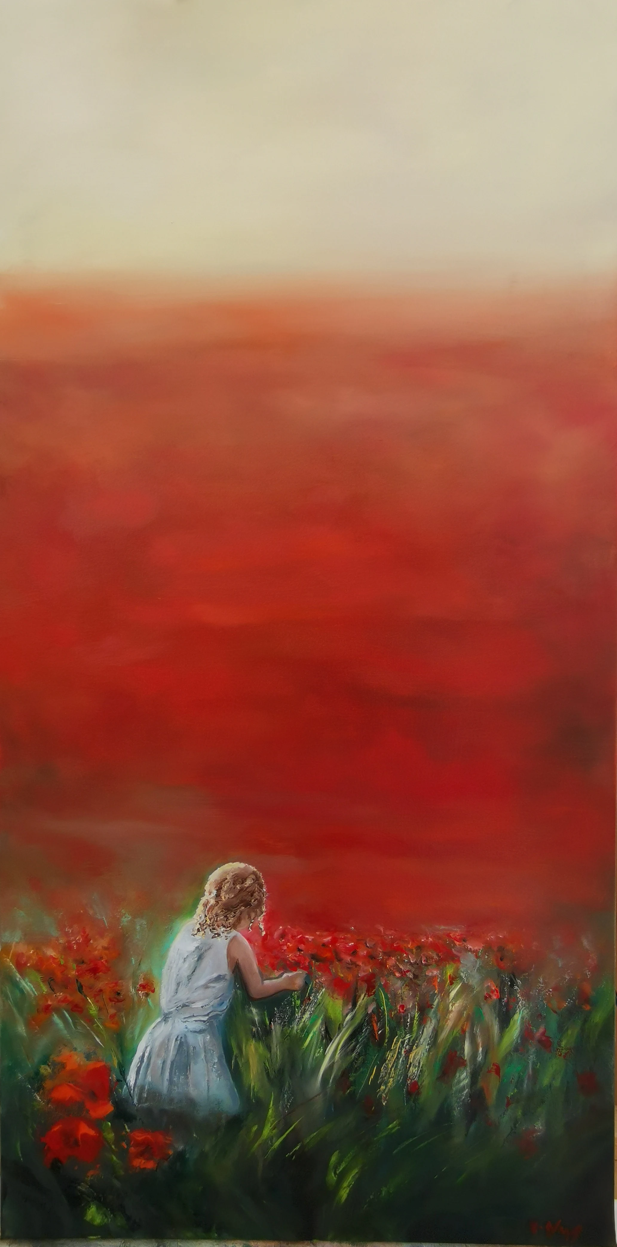 Peinture — Poppy girl