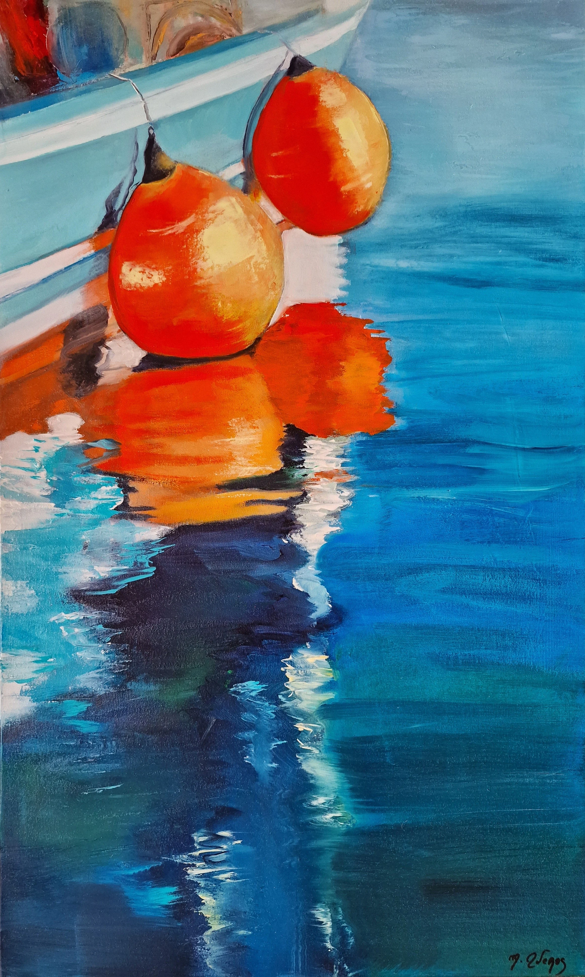 Peinture — Reflets d'escale