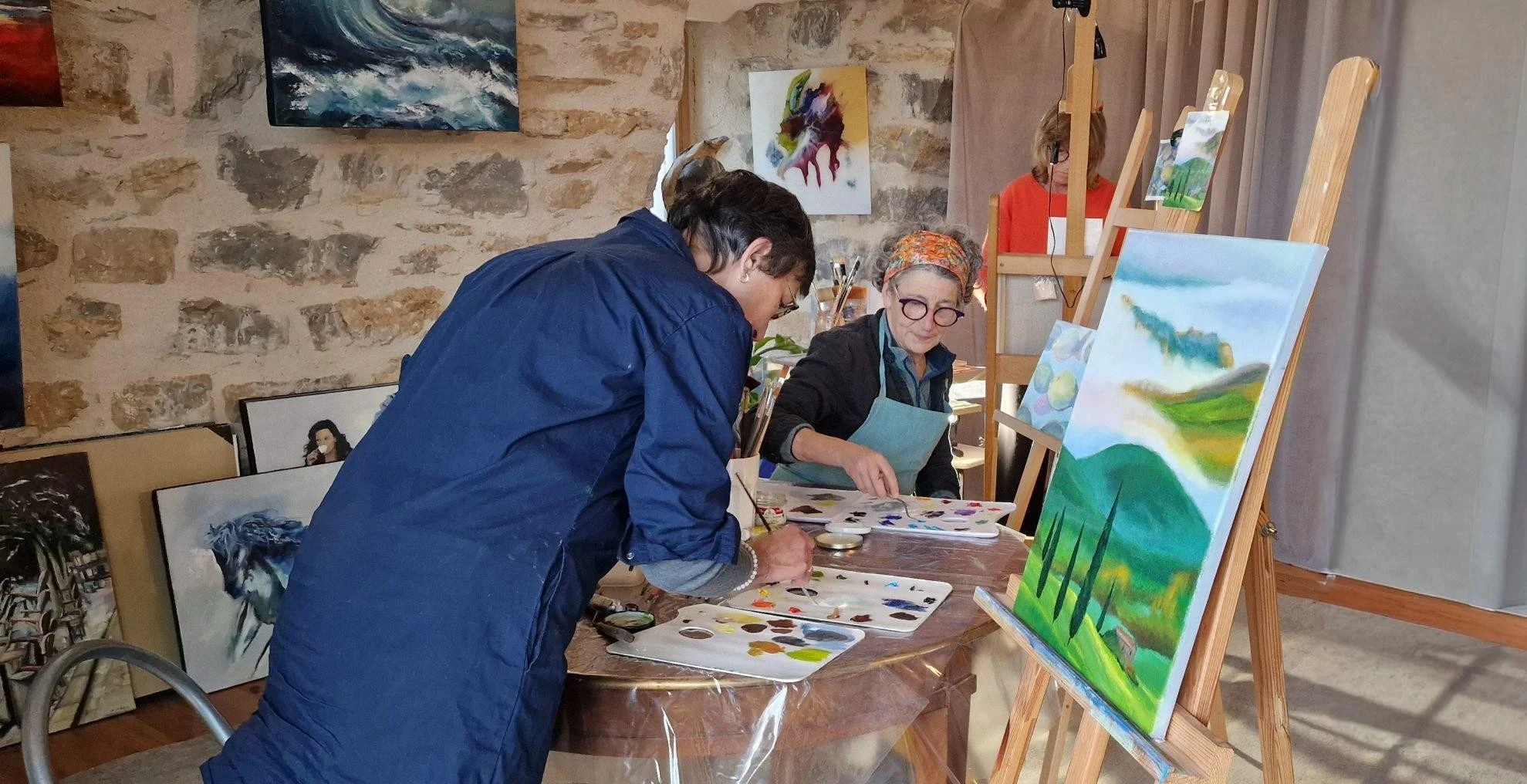 Affiche — Stage de peinture à l'huile avec Muriel Averos à Millau