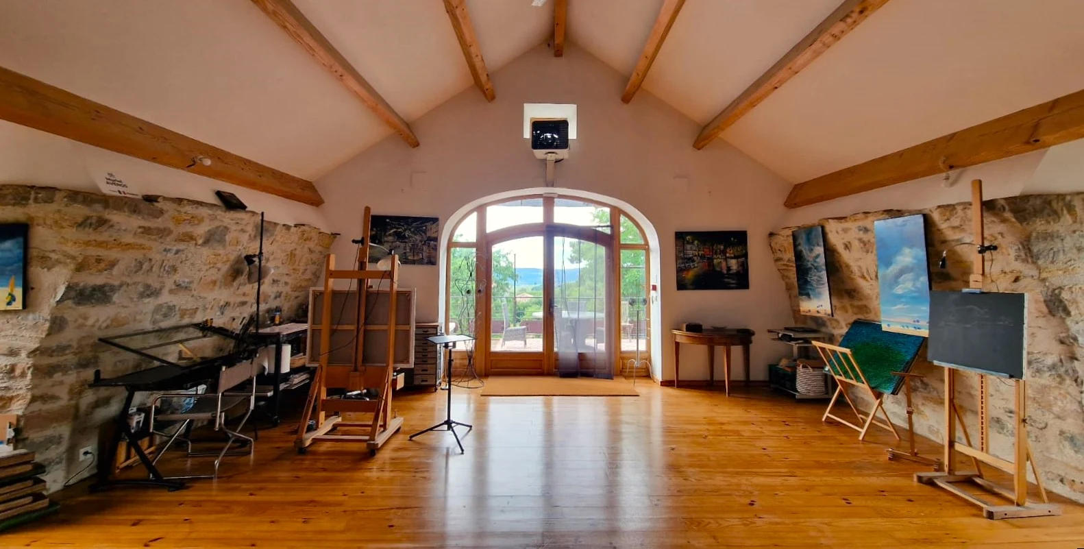 Atelier de peinture à l'huile — Saint-Germain, près de Millau