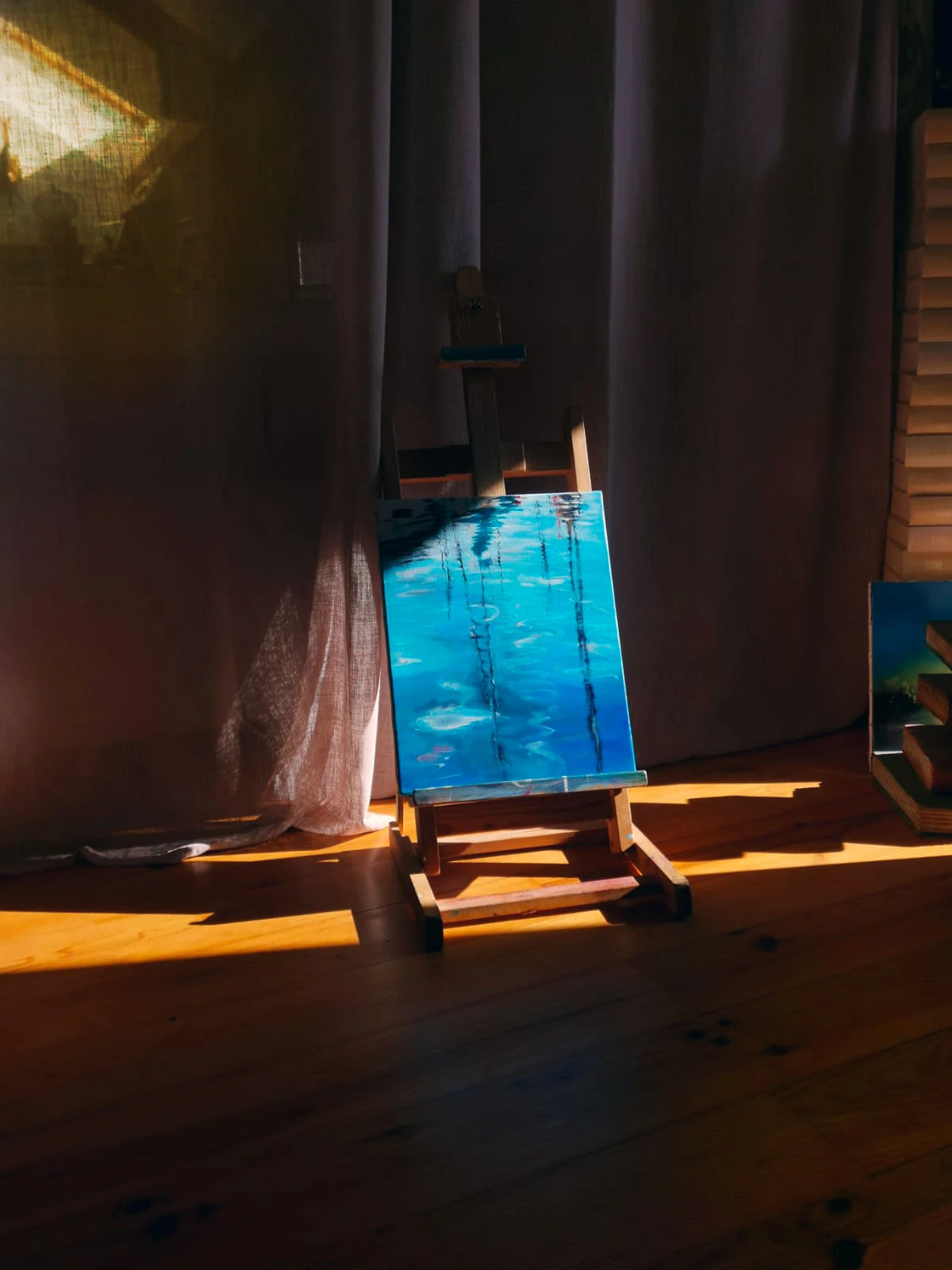 Tableau de lumière — exemple de travail en stage, Muriel Averos